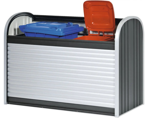 Afvalcontainerbox met twee afvalcontainers