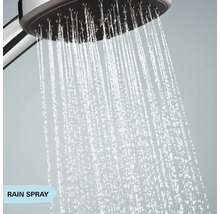 Regendouche met waterstraal