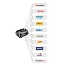 Accupack compatibel met verschillende merken zoals Gardena, Bosch en Wagner