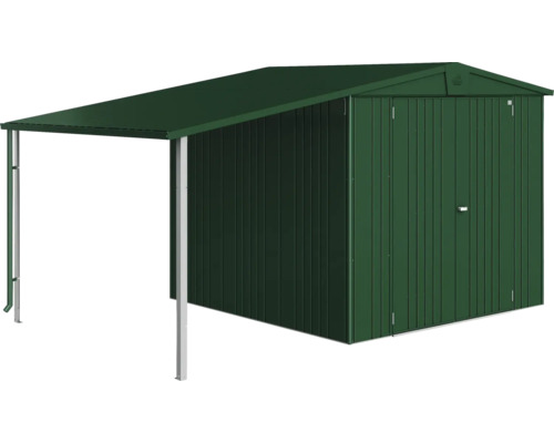 Tuinhuis met overkapping voor extra buitenopslag