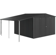 Tuinhuis met overkapping voor tuingereedschap en gereedschap