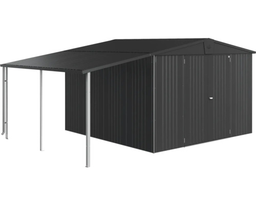 Tuinhuis met overkapping voor tuingereedschap en gereedschap