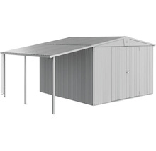 Metalen tuinhuis met afdak voor tuingereedschap en gereedschap