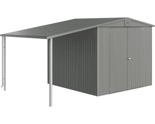 Metalen tuinhuis met afdak voor tuingereedschap en gereedschap