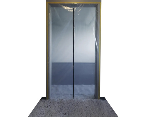 Stofwerende deur met ritssluiting