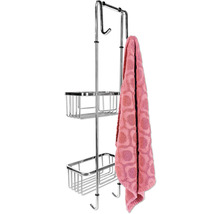 Metalen doucherek met handdoek