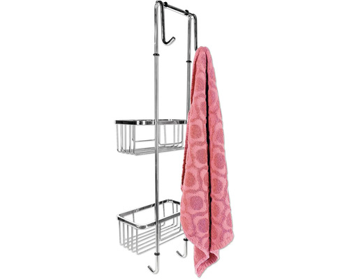 Metalen doucherek met handdoek