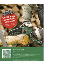 Promotie: Bosch accutuingereedschap met gratis accu of tot 50 euro cashback