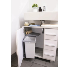 Wastafelonderkast met open afvalbakcompartiment en laden