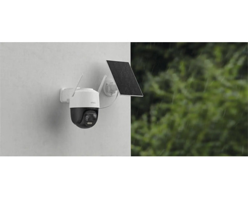 Beveiligingscamera met zonnepaneel voor buitenmontage