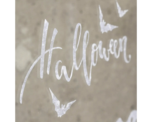 Halloween belettering en vleermuizen decoratie
