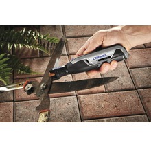 Dremel Lite multifunctioneel gereedschap slijpt een tuinschaar