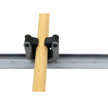 Wandhouder met houten steel voor gereedschapsopslag