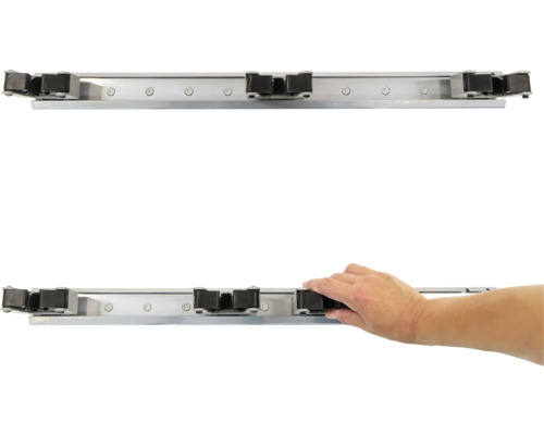 Aluminium profiel met rollen voor flexibele montage