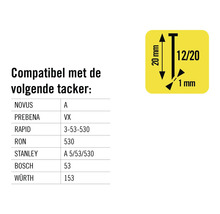 Informatie over de compatibiliteit van de tacker