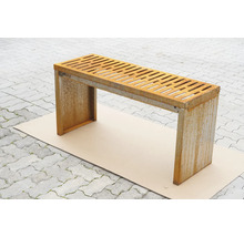 Metalen bank met roestlook voor buiten