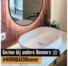 Badkamer wastafelmeubel met opzetwastafel en spiegel