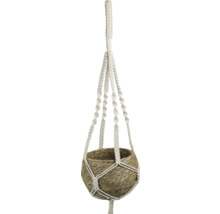 Plantenhanger van touw en mand