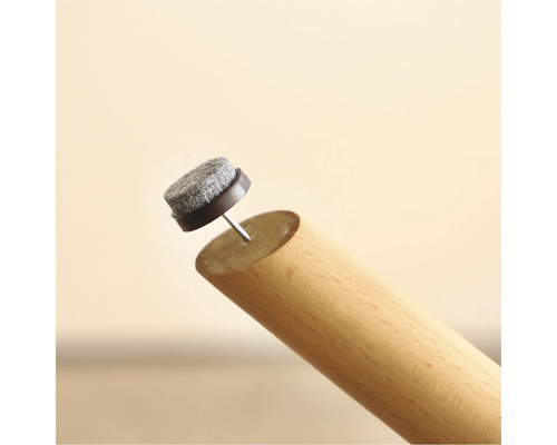 Viltglijder voor montage op een meubelpoot