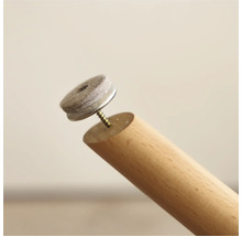 Meubelpoot met vilten glijder en schroef