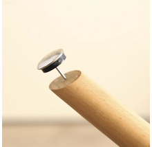 Meubelglijder met houten plug