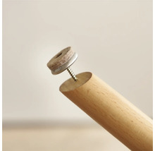 Meubelpoot met vilten glijder om vast te schroeven