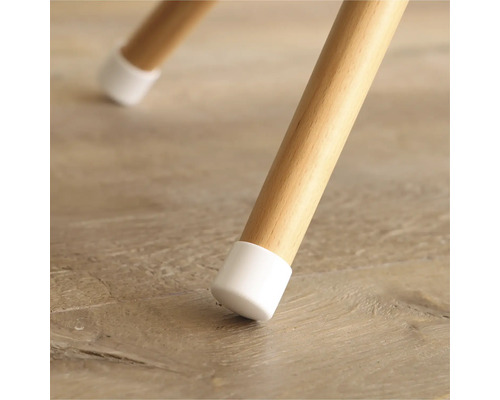 Houten stoelpoot met vloerbeschermer