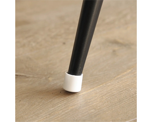 Meubelvoet met vloerbeschermer op houten vloer