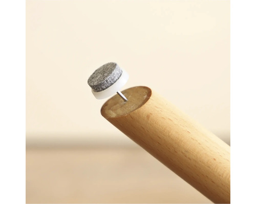 Viltglijder met spijker voor meubelpoot