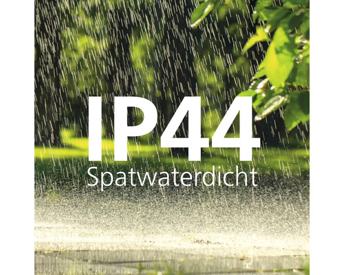 IP44 beschermingsgraad: Spatwaterdicht