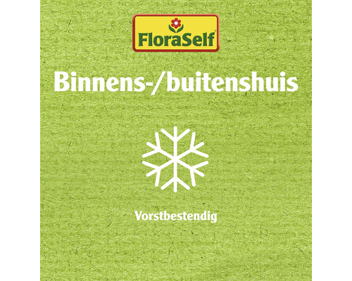 FloraSelf Logo. Geschikt voor binnen en buiten. Vorstbestendig.