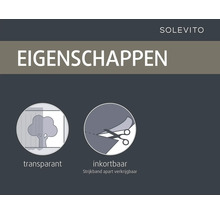 Eigenschappen: transparant, inkortbaar