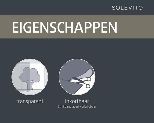 Eigenschappen: transparant, inkortbaar