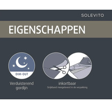 SoleVito productkenmerken: Verduisterend gordijn, inkortbaar