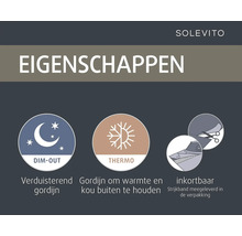 Solevito Eigenschappen: Verduisterend gordijn, Thermogordijn, inclusief strijkband