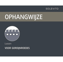 Ophanging met lussen voor gordijnroedes