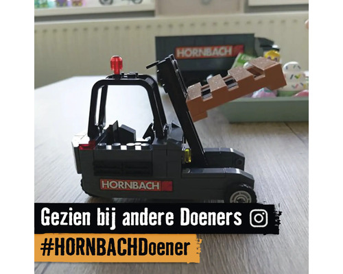 Speelgoedheftruck met Hornbach logo