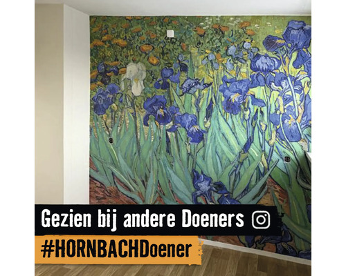 Wanddecoratie met bloemmotief in de stijl van Vincent van Gogh