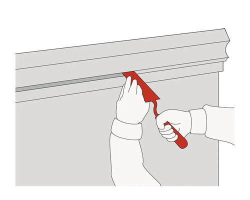 Aanbrengen van afdichtmiddel met een voegspijker