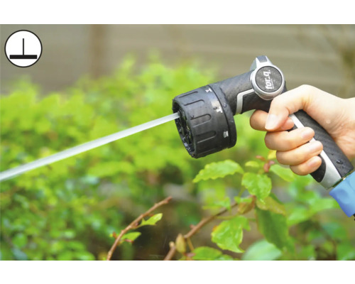 Handsproeier met sproeistraal en for-q logo