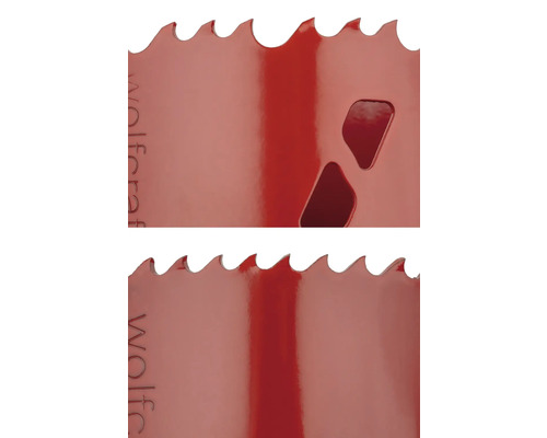 Detailweergave van een gatenzaag