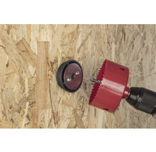 Gatzagen boren gat in houten plaat