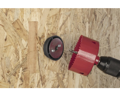 Gatzagen boren gat in houten plaat