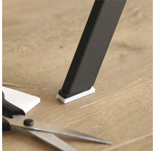 Stoelpoot met viltglijder om de vloer te beschermen tegen krassen