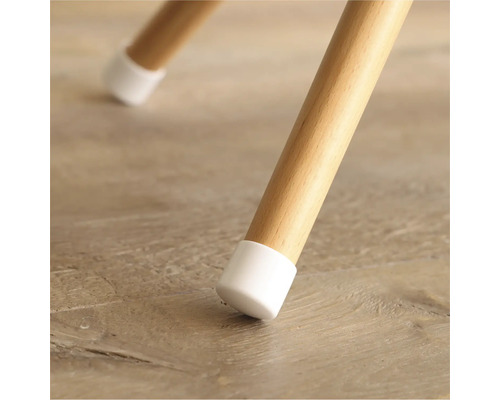 Houten stoelpoot met meubelglijder