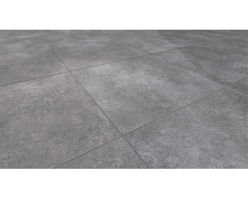 Tegelvloer met vierkante, grijze tegels