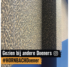 Wanddecoratie met behang met dierenprint