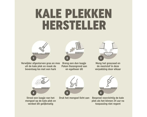 Instructies voor het herstellen van kale plekken in het gazon
