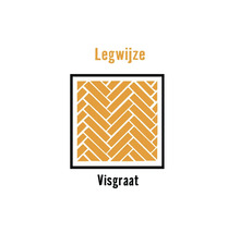 Symbool voor de legwijze visgraat