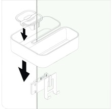 Instructie voor het bevestigen van een doucherek aan een douchewand